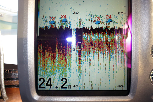 当船は探見丸SMART搭載船です。